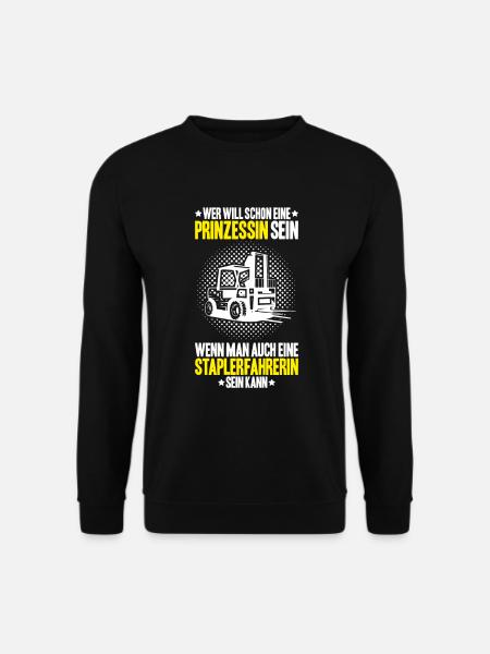 Staplerfahrer Gabelstaplerfahrer Forklift Operator - Unisex Pullover - Schwarz