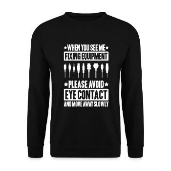 Veranstaltungstechniker Technicien événementiel - Sweat-shirt Unisexe - noir - Devant - Alina (178cm) & Michal (187cm)