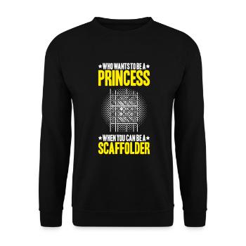 Échafaudage Échafaudage Échafaudage - Sweat-shirt Unisexe - noir - Devant - Alina (178cm) & Michal (187cm)