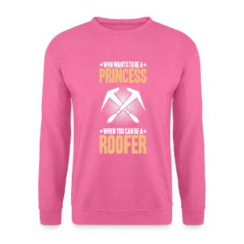 Dachdecker Dachdeckerei Dachdecken Roofer Roofing - Unisex Pullover - Pink - Vorne