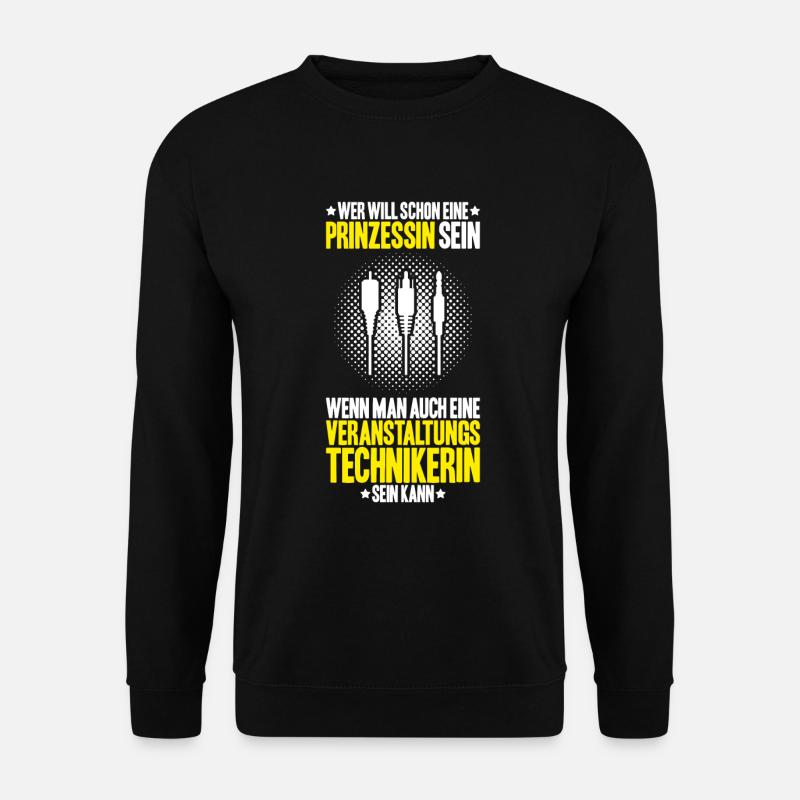 Veranstaltungstechniker Event Technician - Unisex Pullover - Schwarz