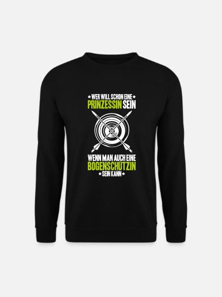 Bogenschütze Bogenschießen Bogen Archer Archery - Unisex Pullover - Schwarz