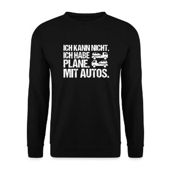 Abschlepper Abschleppdienst Tow Truck Driver - Unisex Pullover - Schwarz - Vorne - Alina (178cm) & Michal (187cm)