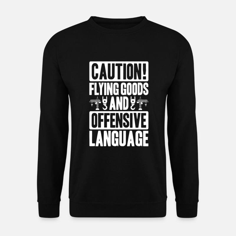 Kranführer Kranfahrer Kran Grue Kran - Sweat-shirt Unisexe - noir