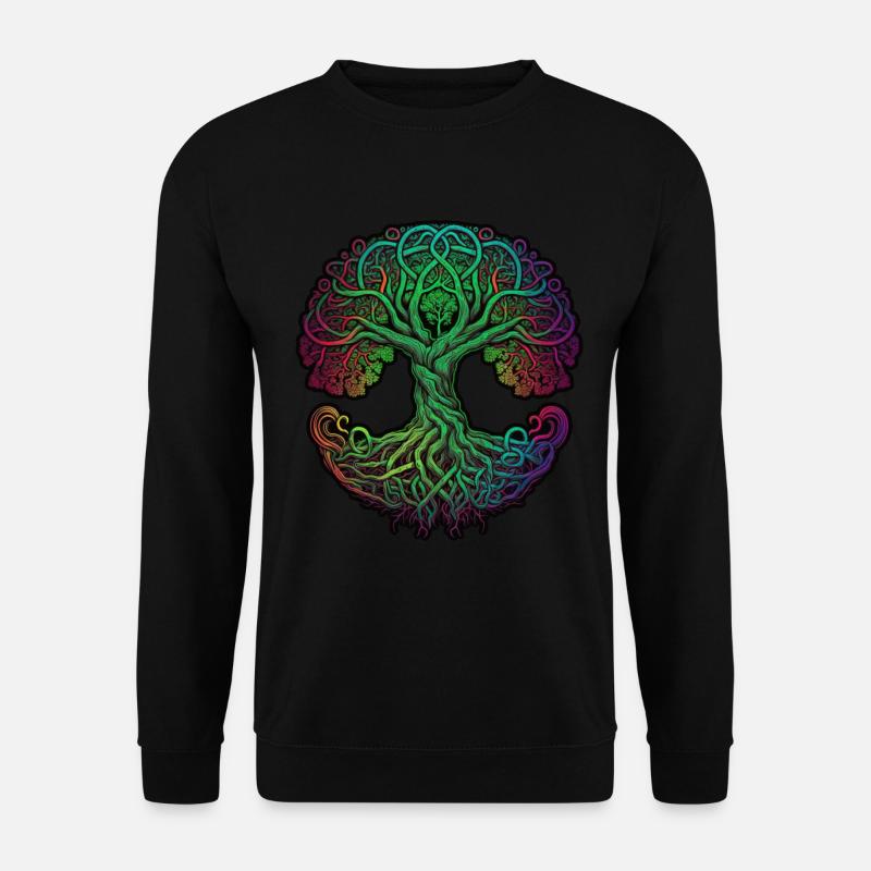 Arbre de vie Vikings celtiques - Sweat-shirt Unisexe - noir