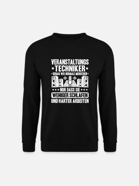 Veranstaltungstechniker Event Technician - Unisex Pullover - Schwarz