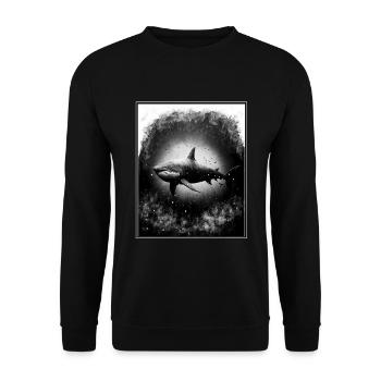 Hai Meeresbiologie Umweltschutz Artenschutz - Unisex Pullover - Schwarz - Vorne - Alina (178cm) & Michal (187cm)