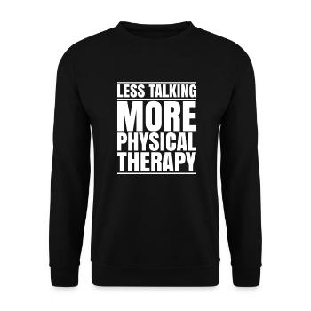 Physiothérapie Physiothérapeute Physiothérapeute - Sweat-shirt Unisexe - noir - Devant - Alina (178cm) & Michal (187cm)