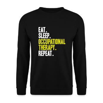 Ergotherapeut Ergotherapie Occupational Therapist - Unisex Pullover - Schwarz - Vorne - Alina (178cm) & Michal (187cm)