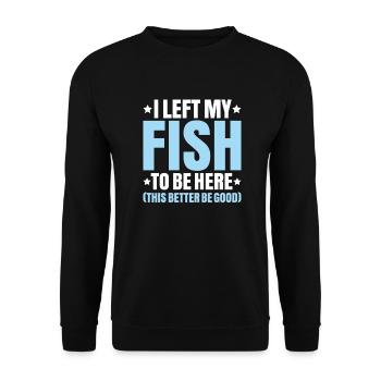 Aquaristics Aquarist Aquarium Fish Aquarist - Unisex Sweatshirt - black - Front - Alina (178cm) & Michal (187cm)