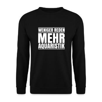 Aquaristik Aquarianer Aquarium Fische Aquarist - Unisex Pullover - Schwarz - Vorne - Alina (178cm) & Michal (187cm)