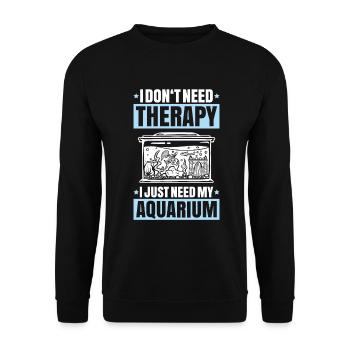 Aquaristics Aquarist Aquarium Fish Aquarist - Unisex Sweatshirt - black - Front - Alina (178cm) & Michal (187cm)