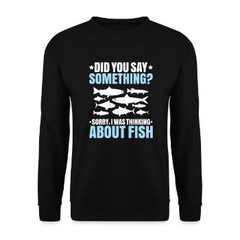 Aquaristics Aquarist Aquarium Fish Aquarist - Unisex Sweatshirt - black - Front - Alina (178cm) & Michal (187cm)