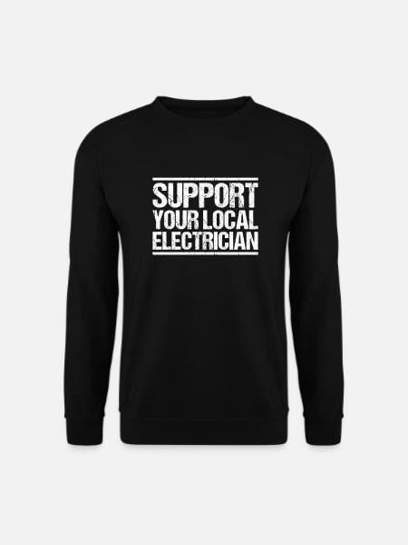 Electronics Electrician Electrician Lineman - Unisex Sweatshirt - black