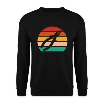 Électricien électronique Électricien monteur de lignes - Sweat-shirt Unisexe - noir - Devant - Alina (178cm) & Michal (187cm)