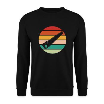 Zimmerer Zimmermann Zimmerei Carpenter Carpentry - Unisex Sweatshirt - black - Front - Alina (178cm) & Michal (187cm)
