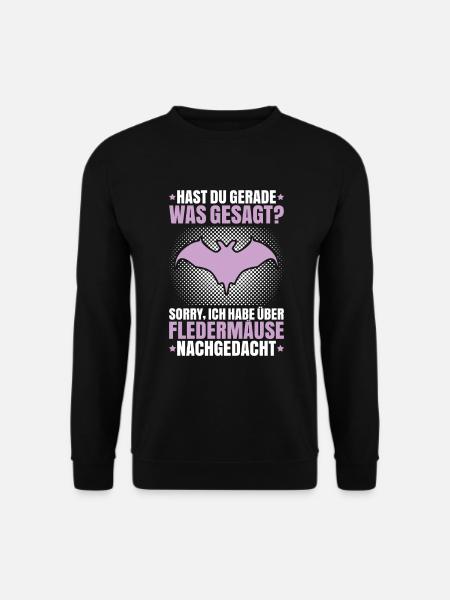 Fledermaus Fledermäuse Bat Bats Fledertier - Unisex Pullover - Schwarz