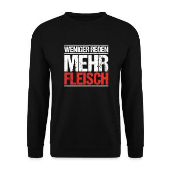 Carnivore Diät Carnivore Ernährung Carnivore Diet - Unisex Pullover - Schwarz - Vorne - Alina (178cm) & Michal (187cm)