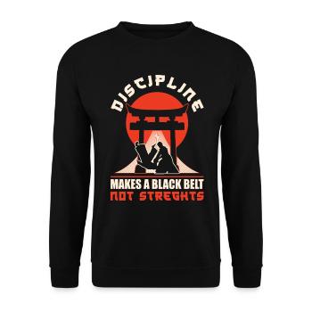 Brazilian Jiu Jitsu MMA Bjj Hugger - Unisex Pullover - Schwarz - Vorne - Alina (178cm) & Michal (187cm)