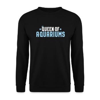 Aquaristics Aquarist Aquarium Fish Aquarist - Unisex Sweatshirt - black - Front - Alina (178cm) & Michal (187cm)