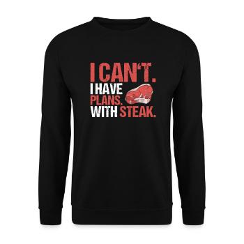 Carnivore Diät Carnivore Ernährung Carnivore Diet - Unisex Sweatshirt - black - Front - Alina (178cm) & Michal (187cm)