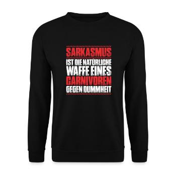 Carnivore Diät Carnivore Ernährung Carnivore Diet - Unisex Sweatshirt - black - Front - Alina (178cm) & Michal (187cm)