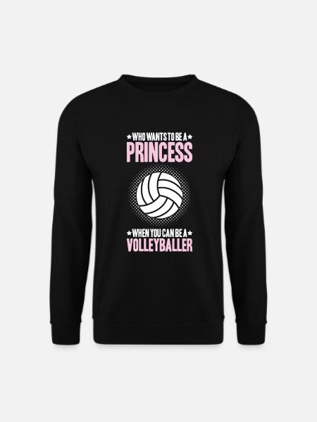 Volleyball Volleyballer Volleyballerin Volley - Unisex Pullover - Schwarz