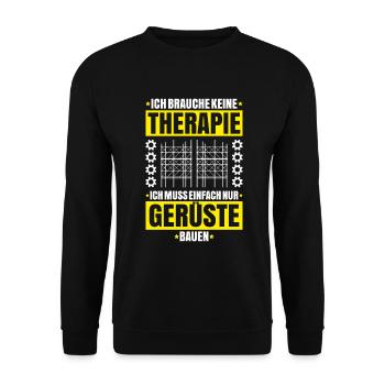 Gerüstbauer Gerüstbau Gerüstmonteur Scaffolder - Unisex Pullover - Schwarz - Vorne - Alina (178cm) & Michal (187cm)