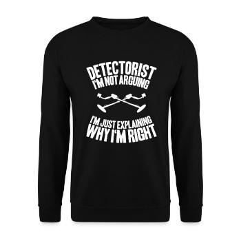 Détecteur Sondler Détecteur de métaux - Sweat-shirt Unisexe - noir - Devant - Alina (178cm) & Michal (187cm)