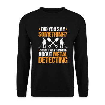 Détecteur Sondler Détecteur de métaux - Sweat-shirt Unisexe - noir - Devant - Alina (178cm) & Michal (187cm)