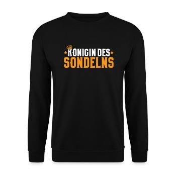Sondengänger Sondler Metalldetektor Detectorist - Unisex Pullover - Schwarz - Vorne - Alina (178cm) & Michal (187cm)