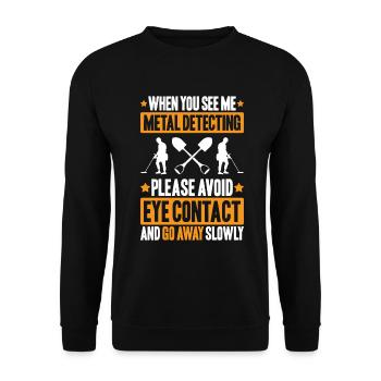 Détecteur Sondler Détecteur de métaux - Sweat-shirt Unisexe - noir - Devant - Alina (178cm) & Michal (187cm)