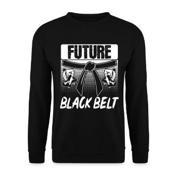 Brazilian Jiu Jitsu MMA Bjj Hugger - Unisex Pullover - Schwarz - Vorne - Alina (178cm) & Michal (187cm)