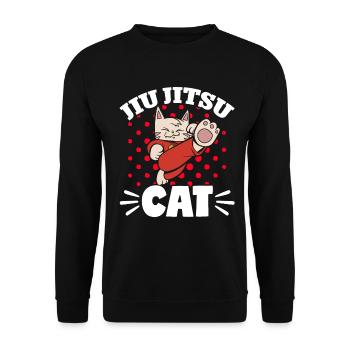 Brazilian Jiu Jitsu MMA Bjj Hugger - Unisex Pullover - Schwarz - Vorne - Alina (178cm) & Michal (187cm)