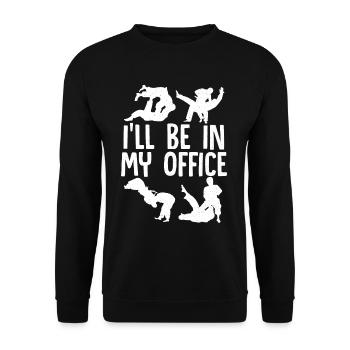 Brazilian Jiu Jitsu MMA Bjj Hugger - Unisex Pullover - Schwarz - Vorne - Alina (178cm) & Michal (187cm)