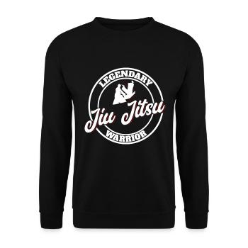 Brazilian Jiu Jitsu MMA Bjj Hugger - Unisex Pullover - Schwarz - Vorne - Alina (178cm) & Michal (187cm)