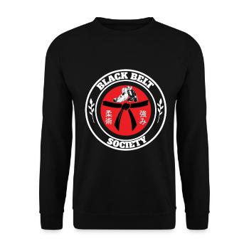 Brazilian Jiu Jitsu MMA Bjj Hugger - Unisex Pullover - Schwarz - Vorne - Alina (178cm) & Michal (187cm)