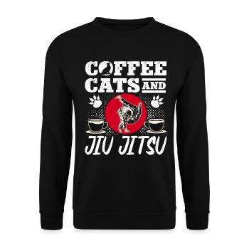 Brazilian Jiu Jitsu MMA Bjj Hugger - Unisex Pullover - Schwarz - Vorne - Alina (178cm) & Michal (187cm)