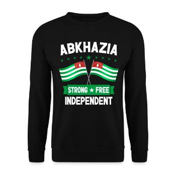Abkhazie Forte Libre Indépendante - Sweat-shirt Unisexe - noir - Devant - Alina (178cm) & Michal (187cm)