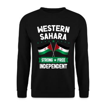 Sahara occidental - Sweat-shirt Unisexe - noir - Devant - Alina (178cm) & Michal (187cm)