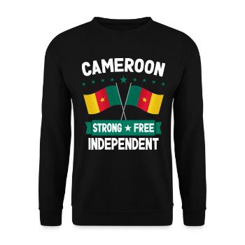 Cameroun - Sweat-shirt Unisexe - noir - Devant - Alina (178cm) & Michal (187cm)