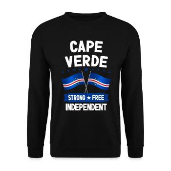 Cape Verde - Unisex Sweatshirt - black - Front - Alina (178cm) & Michal (187cm)
