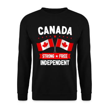 Canada - Unisex Sweatshirt - black - Front - Alina (178cm) & Michal (187cm)