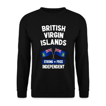 Britische Jungferninseln - Unisex Pullover - Schwarz - Vorne - Alina (178cm) & Michal (187cm)