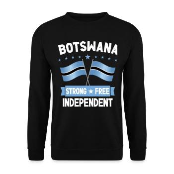 Botswana - Unisex Pullover - Schwarz - Vorne - Alina (178cm) & Michal (187cm)