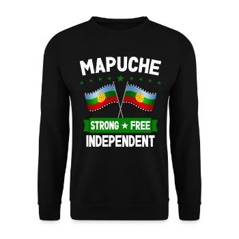 Mapuche - Unisex Pullover - Schwarz - Vorne - Alina (178cm) & Michal (187cm)