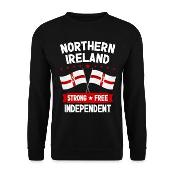 Irlande du Nord - Sweat-shirt Unisexe - noir - Devant - Alina (178cm) & Michal (187cm)