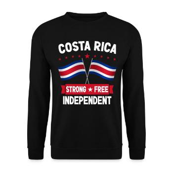 Costa Rica - Unisex Pullover - Schwarz - Vorne - Alina (178cm) & Michal (187cm)