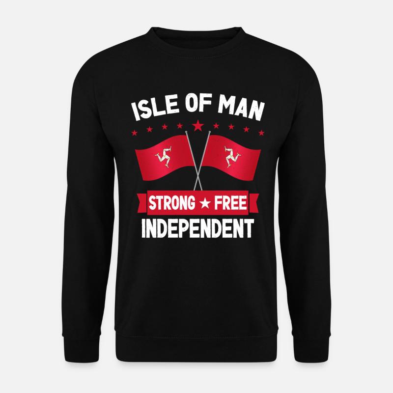 Isle Of Man - Unisex Pullover - Schwarz