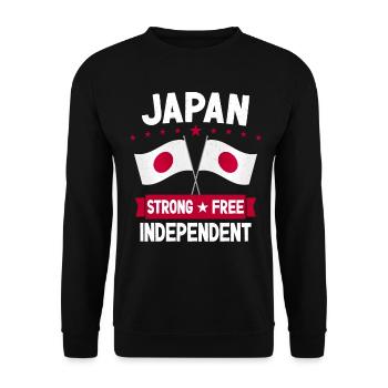 Japan - Unisex Pullover - Schwarz - Vorne - Alina (178cm) & Michal (187cm)